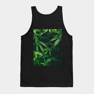 Cannabis Marijuana Leaves Tank Top